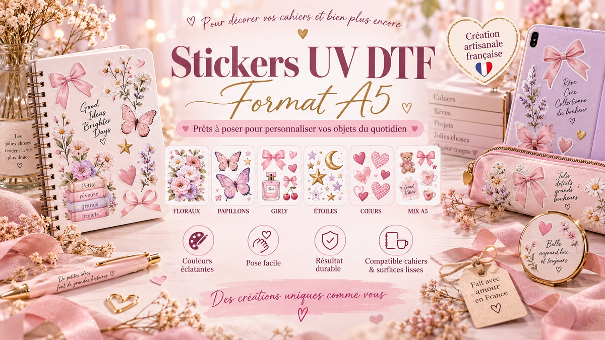 Stickers UVDTF format A5