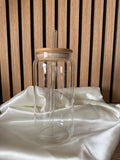 Canette en verre transparent