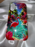 🦩🌴 Coque iPhone 16 – Flamant Rose Tropical 🌴🦩